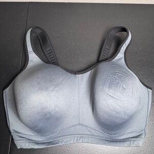 LIVI Women Gray High-Impact Underwire Sports Bra 42H Molded Cups Convertible